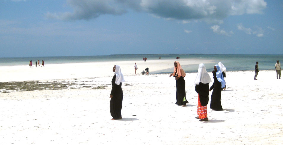 afrikansche Frauen am Strand